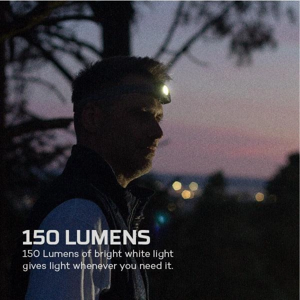 Projecteur frontal 150: Illuminez la nuit, soyez vu! Léger, puissant, l'allié parfait pour vos aventures nocturnes.